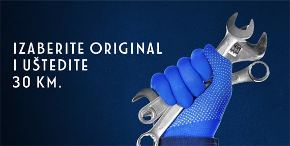 IZABERITE ORIGINAL I UŠTEDITE 30 KM